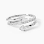Bague Gait Argent Blanc Oxyde De Zirconium - Bijoux fantaisie Femme | Marc Orian