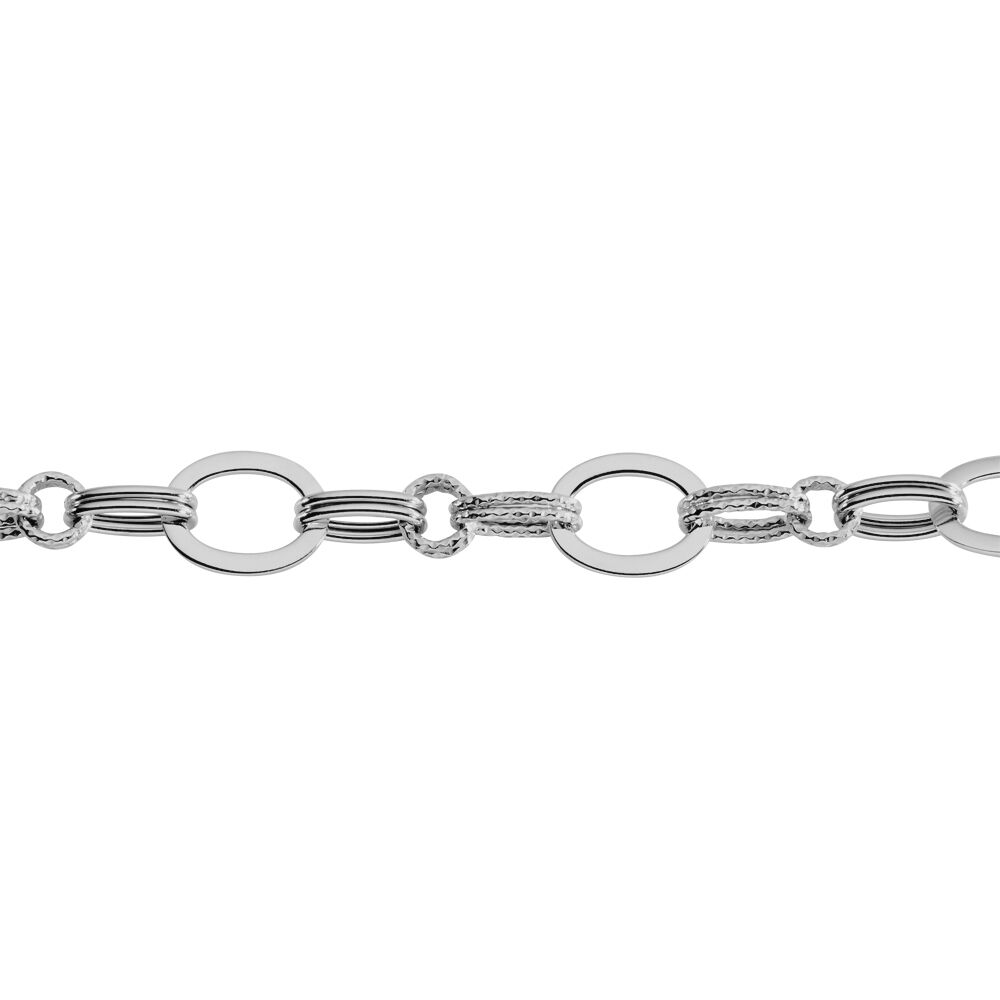 Bracelet Maillons Argent Blanc - Bracelets chaînes Femme | Marc Orian