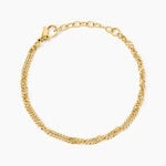 Bracelet Cinthia Acier Jaune - Bracelets mailles Femme | Marc Orian
