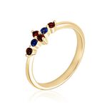 Bague Laeticia Plaqu&eacute; Or Dor&eacute; Pierres De Synth&egrave;ses - Bijoux fantaisie Femme | Marc Orian