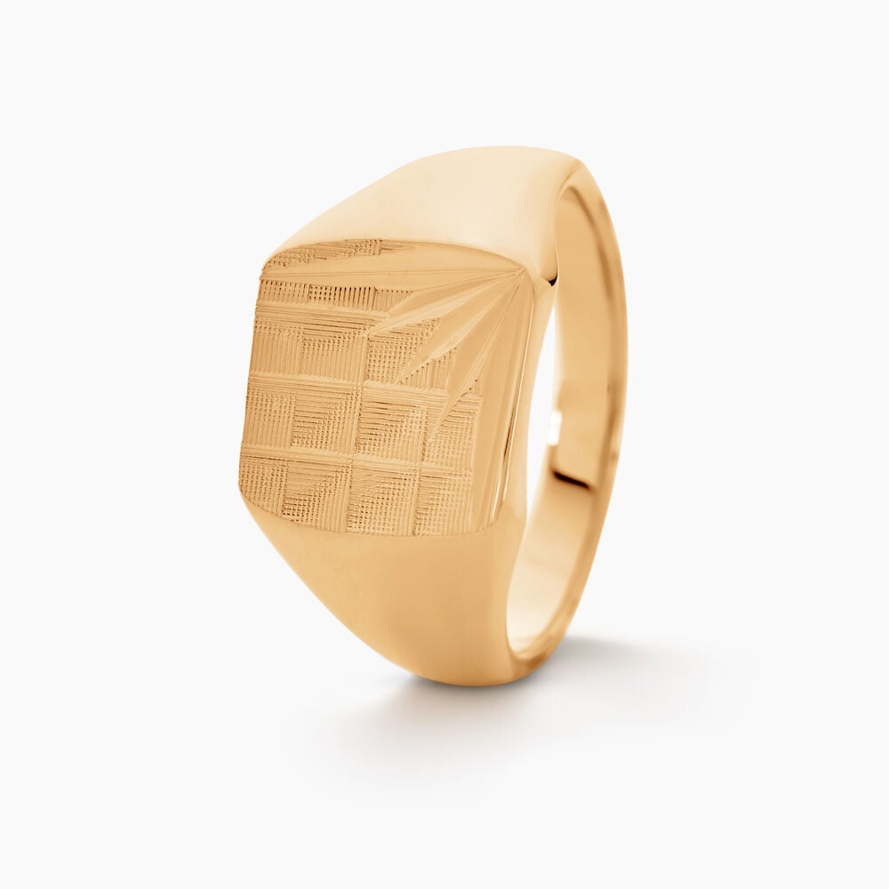 Chevalière Rafael Plaqué Or Jaune - Chevalières Homme | Marc Orian