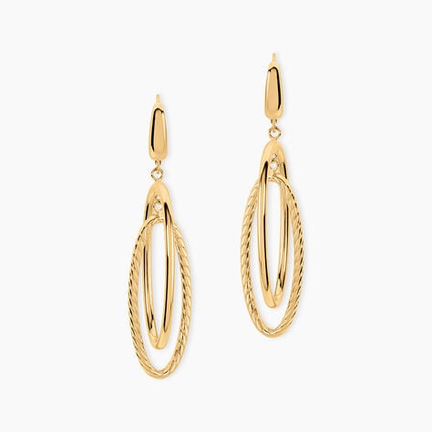 Boucles D'Oreilles Pendantes Francisek Or Jaune - Pendantes Femme | Marc Orian