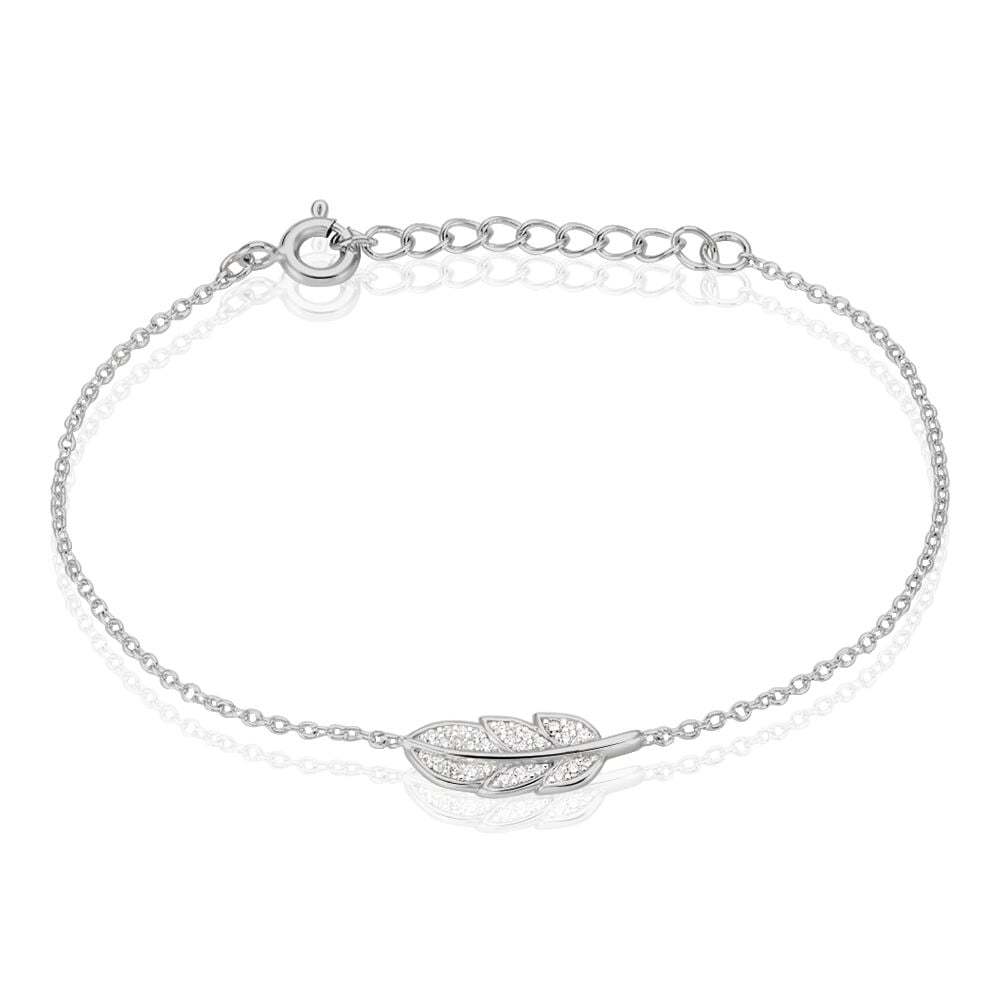 Bracelet Elies Argent Blanc Oxyde De Zirconium - Bracelets fantaisie Femme | Marc Orian