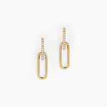 Boucles D'oreilles Pendantes Liaisons Precieuses Or Jaune Diamant - Pendantes Femme | Marc Orian