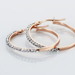 Cr&eacute;oles Sandrine Or Rose Strass - Cr&eacute;oles Femme | Marc Orian
