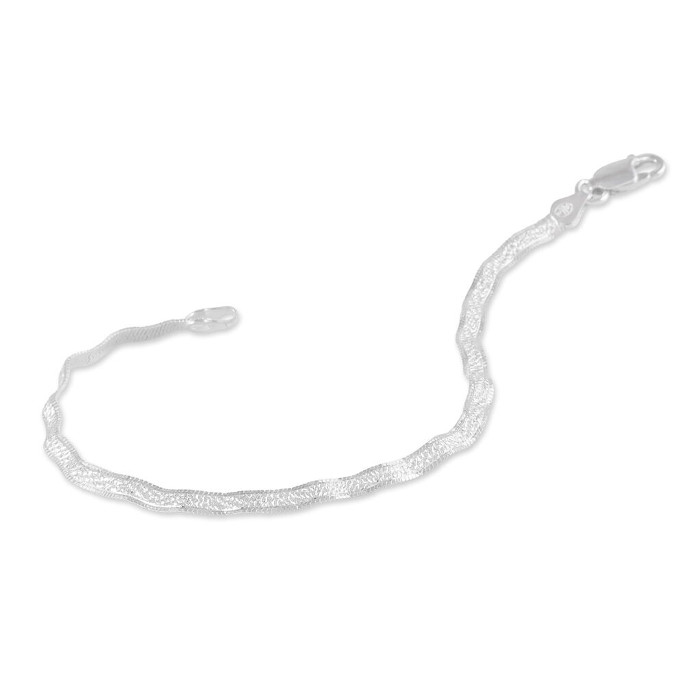 Bracelet Leonte Argent Blanc - Bracelets mailles Femme | Marc Orian