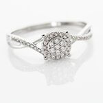 Bague Sigolania Or Blanc Diamant - Parures de mariage Femme | Marc Orian