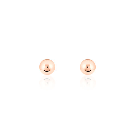Boucles D'oreilles Puces Fidelia Boule Or Rose - Puces Femme | Marc Orian
