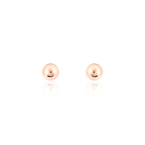 Boucles D'oreilles Puces Fidelia Boule Or Rose - Clous d'oreilles Femme | Marc Orian