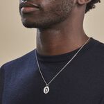 Pendentif Elio D Argent Blanc - Bijoux fantaisie Famille | Marc Orian