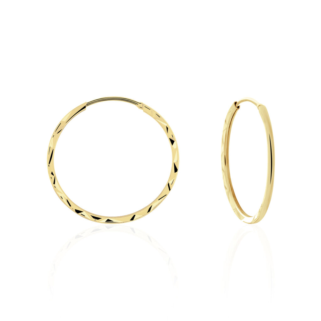 Cr&eacute;oles Valerina Or Jaune - Cr&eacute;oles Femme | Marc Orian