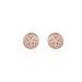 Boucles D'oreilles Puces Rosae Argent Rose Nacre - Puces Femme | Marc Orian