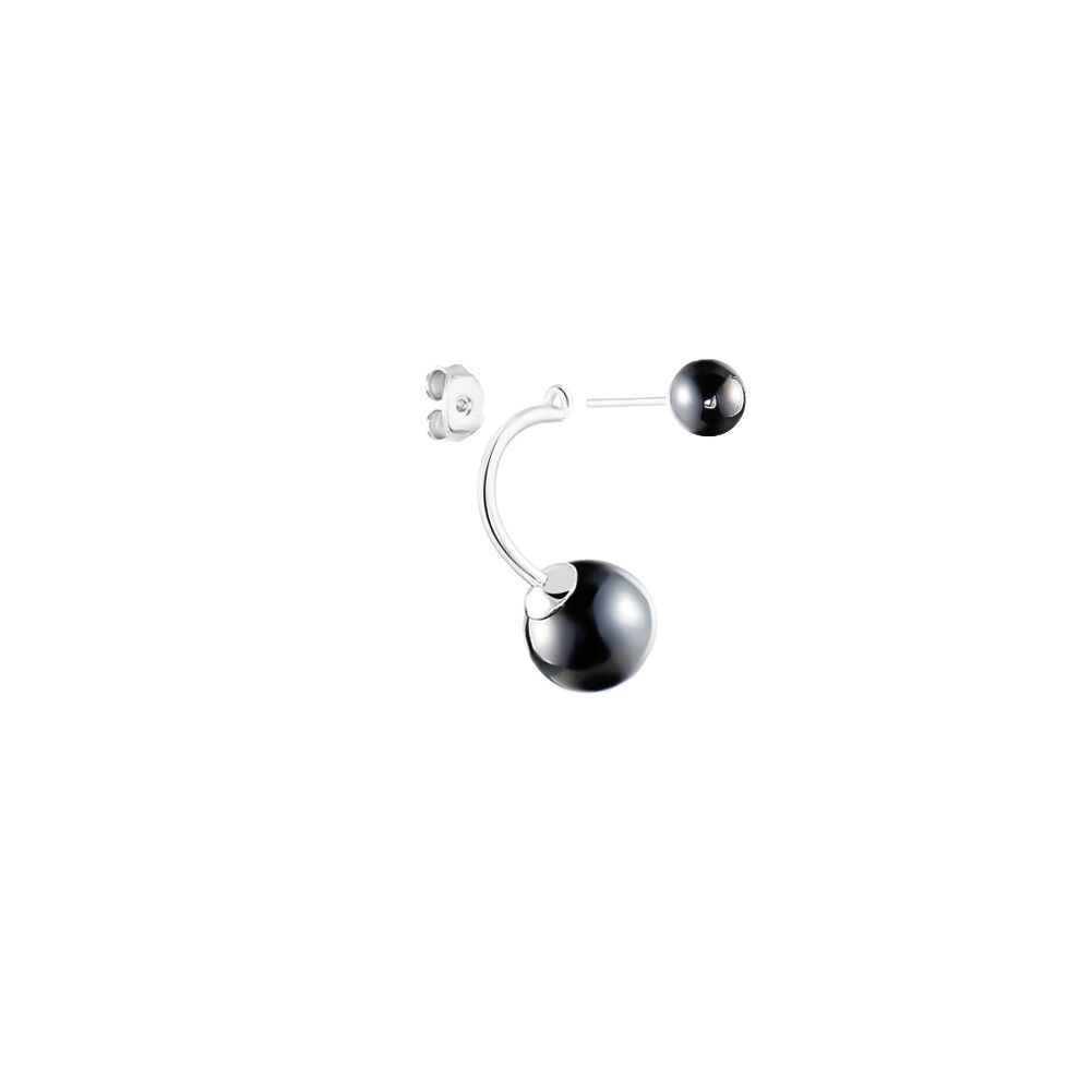 Bijoux D'oreilles Alyson Argent Blanc Céramique - Piercings d'oreilles Femme | Marc Orian
