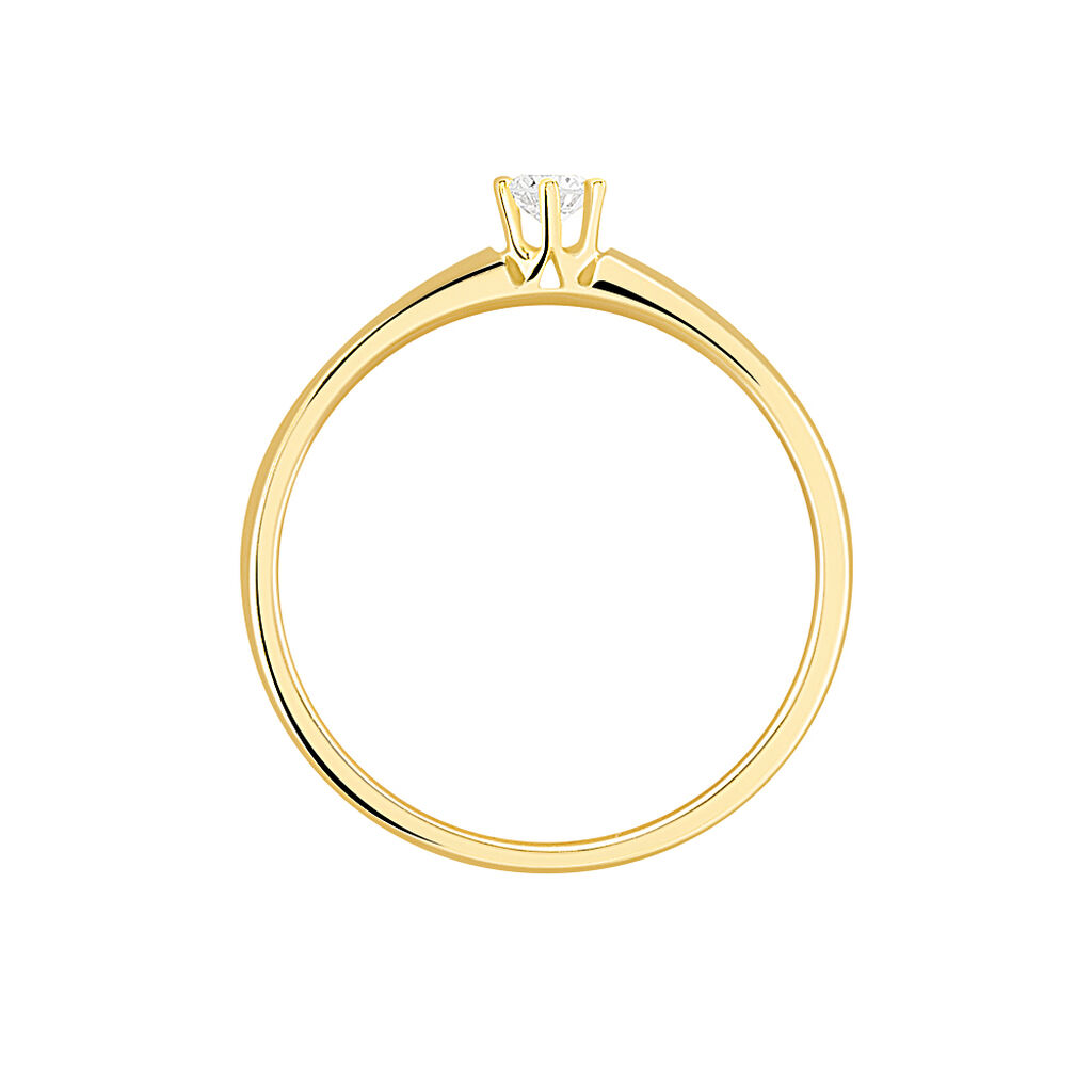Bague Solitaire Samantha Or Jaune Diamant - Bagues Solitaire Femme | Marc Orian