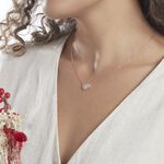 Collier Lovilana Argent Rose Oxyde De Zirconium - Colliers avec pierres Femme | Marc Orian