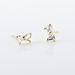 Boucles D'oreilles Puces Darina Noeud Or Jaune Oxyde De Zirconium - Puces Femme | Marc Orian