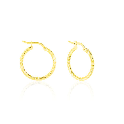 Créoles Bartimee Or Jaune - Boucles d'oreilles Créoles Femme | Marc Orian