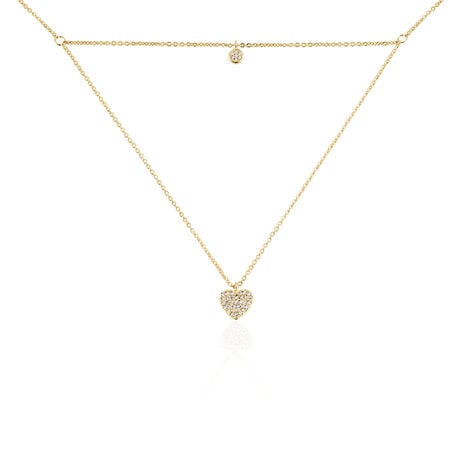 Collier Plaqué Or Jaune Dev Oxyde De Zirconium - Colliers multirangs Femme | Marc Orian