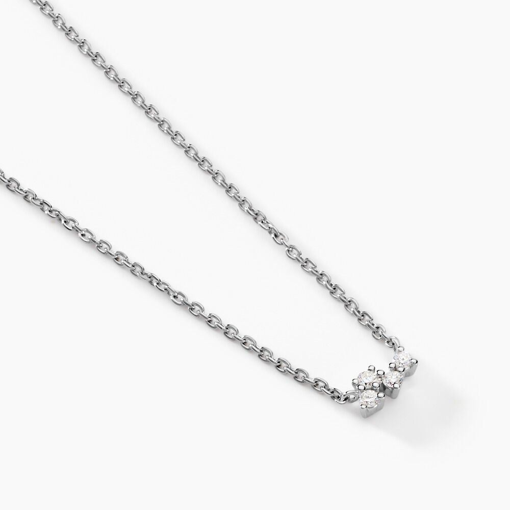 Collier Celma Argent Blanc Diamant Synthétique - Colliers avec pierres Femme | Marc Orian