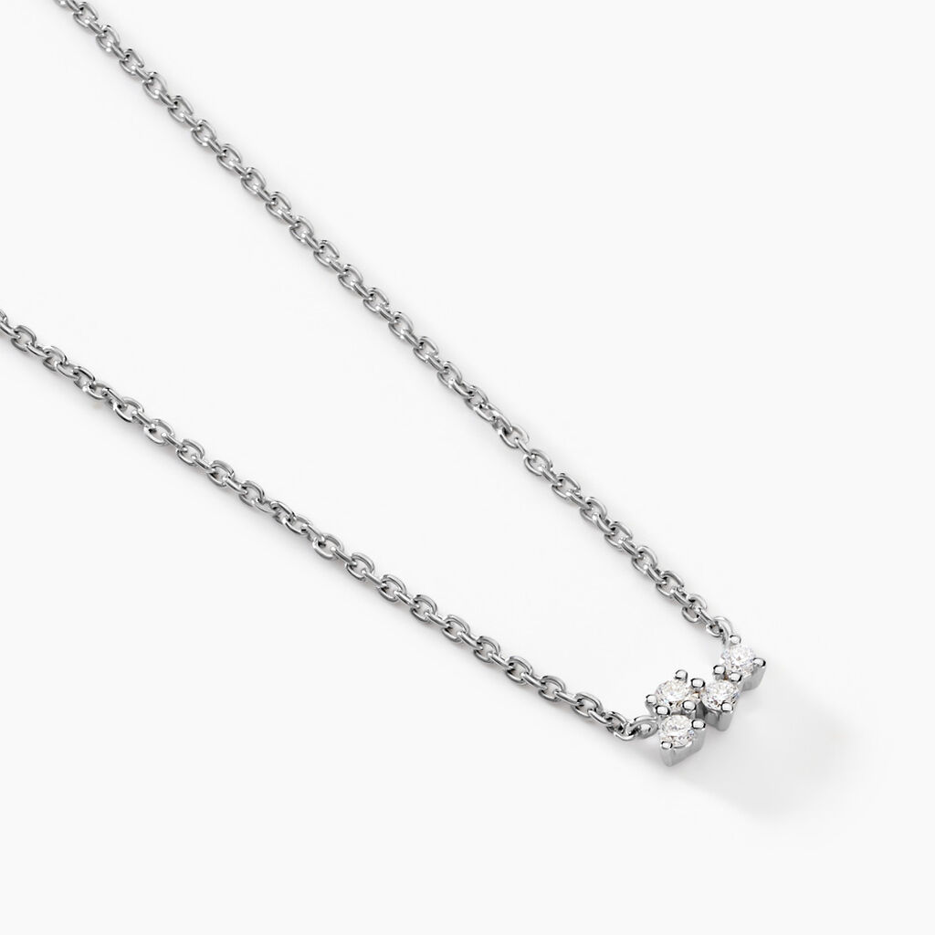 Collier Celma Argent Blanc Diamant Synthétique - Colliers avec pierres Femme | Marc Orian