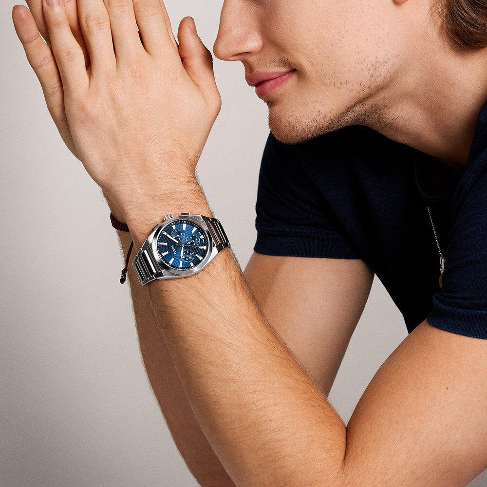 Montre Fossil Everett Bleu - Montres étanches Homme | Marc Orian