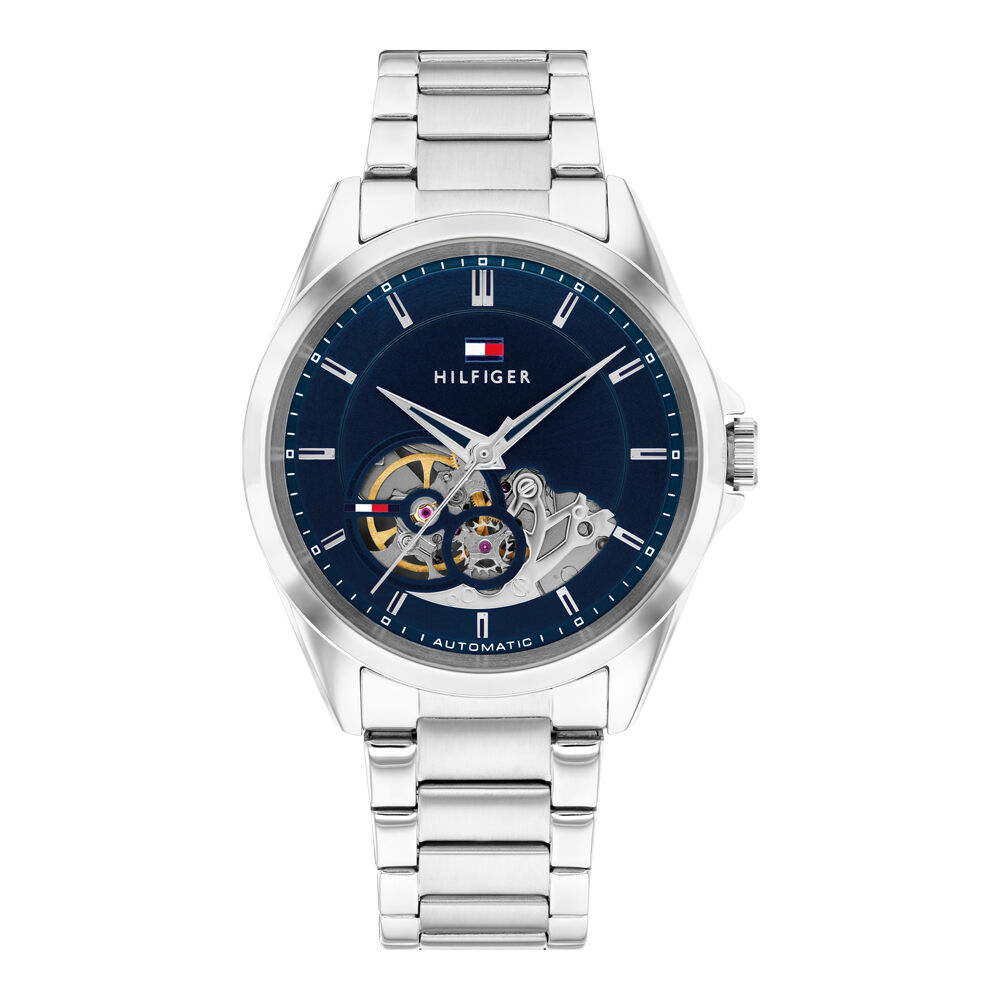 Montre Tommy Hilfiger Baker Automatic Bleu - Montres automatiques Homme | Marc Orian