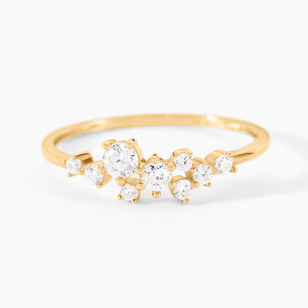 Bague Illumia Or Jaune Oxyde De Zirconium - Solitaires Femme | Marc Orian