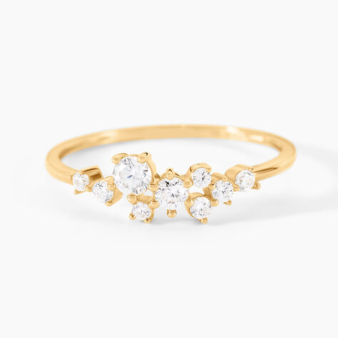 Bague Illumia Or Jaune Oxyde De Zirconium - Solitaires Femme | Marc Orian