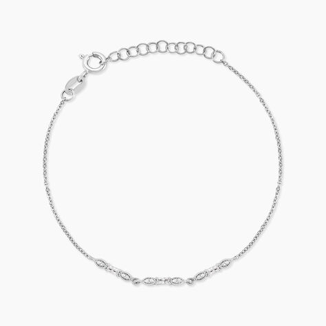 Bracelet Eugenie Argent Blanc Oxyde De Zirconium -  Femme | Marc Orian