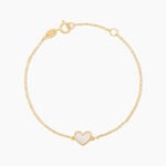 Bracelet Amaryllis Coeur Or Jaune Nacre - Bracelets cha&icirc;nes Enfant | Marc Orian