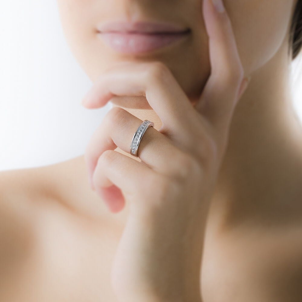 Bague Cecelia Argent Blanc Oxyde De Zirconium - Bijoux fantaisie Femme | Marc Orian