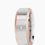 Bague M&eacute;tal Acier Diamant Synth&eacute;tique - Bijoux fantaisie Homme | Marc Orian