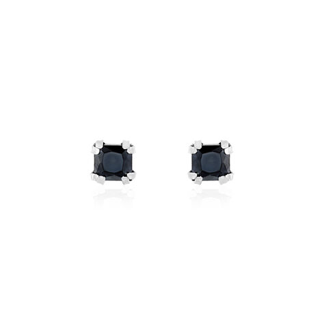 Boucles D'oreilles Puces Doreen Carre Or Blanc Oxyde De Zirconium - Puces Femme | Marc Orian