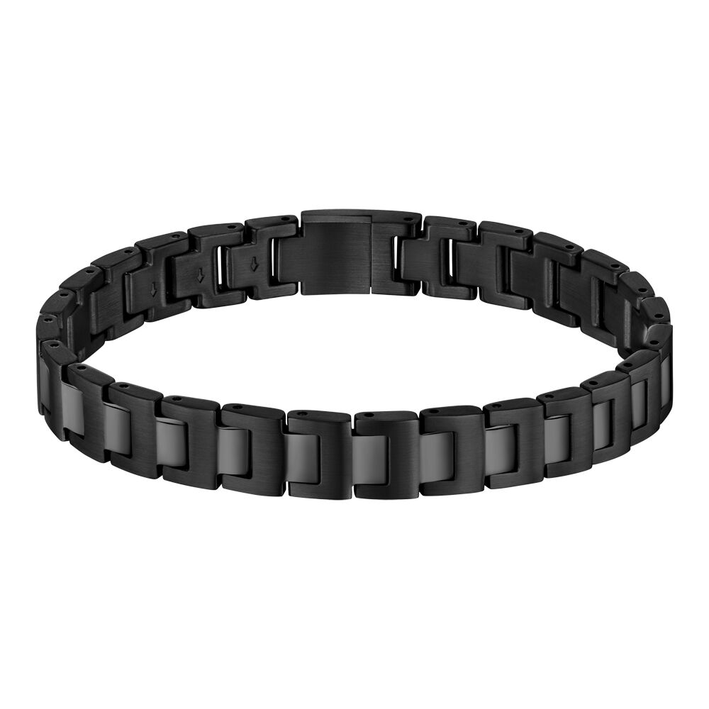 Bracelet Boss Candor Acier Noir - Bracelets cha&icirc;nes Homme | Marc Orian