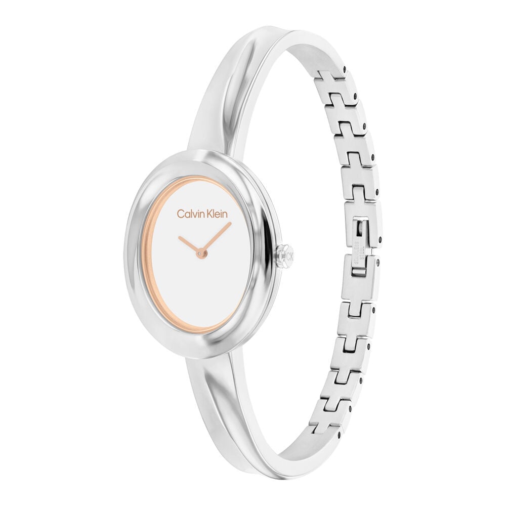 Montre Calvin Klein Twisted Bezel Blanc - Montres étanches Femme | Marc Orian
