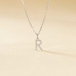 Pendentif Ionia Lettre Or Blanc - Pendentifs Famille | Marc Orian