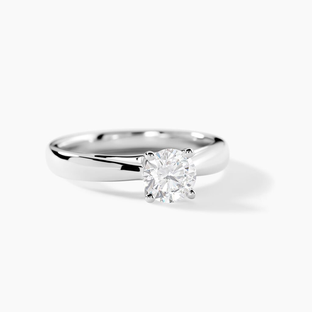 Bague Solitaire Platine Blanc Diamant - Solitaires Femme | Marc Orian