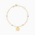 Bracelet Cobeia Croix Maille For&ccedil;at Or Jaune - Bracelets Medailles Femme | Marc Orian