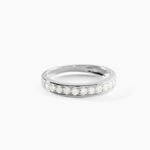 Alliance Dionysa Or Blanc Diamant - Alliances avec pierres Femme | Marc Orian
