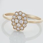 Bague Or Jaune Catharine Oxyde De Zirconium - Bagues avec pierre Femme | Marc Orian