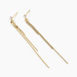 Boucles D'oreilles Pendantes Carrine Or Jaune Oxyde De Zirconium - Pendantes Femme | Marc Orian