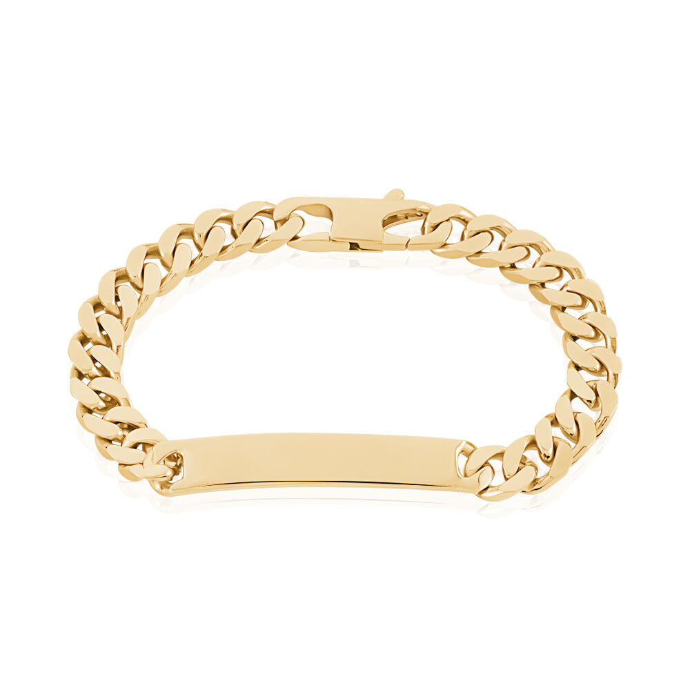 Bracelet Identité Clement Maille Gourmette Plaque Or Jaune - FQIMJW01096 •  Marc Orian | Bijouterie en ligne