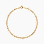 Bracelet Capucin Or Jaune Maille Marine Plate - Bracelets mailles Femme | Marc Orian