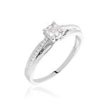 Bague Kate Or Blanc Diamant - Parures de mariage Femme | Marc Orian
