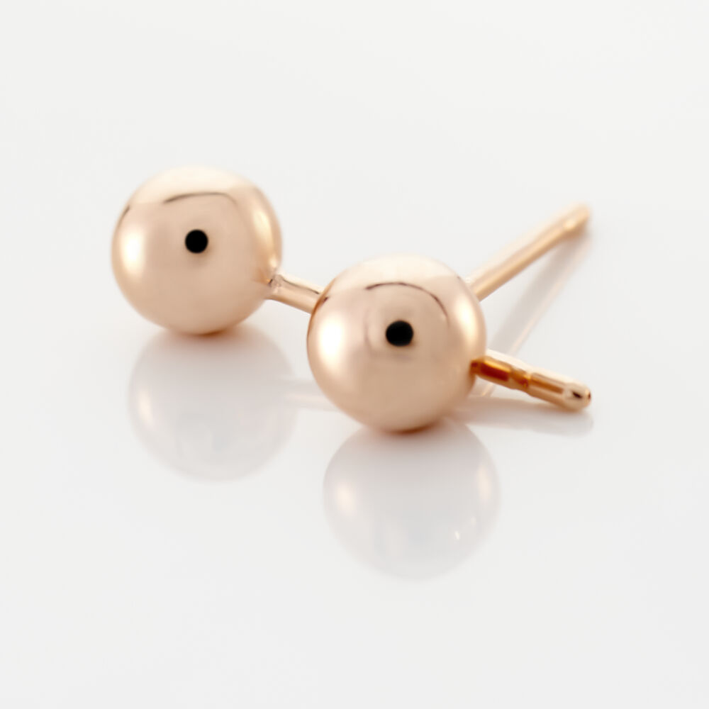 Boucles D'oreilles Puces Virgie Argent Rose - Puces Femme | Marc Orian