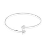 Bracelet Jonc Athanaise Argent Blanc - Bracelets joncs Femme | Marc Orian