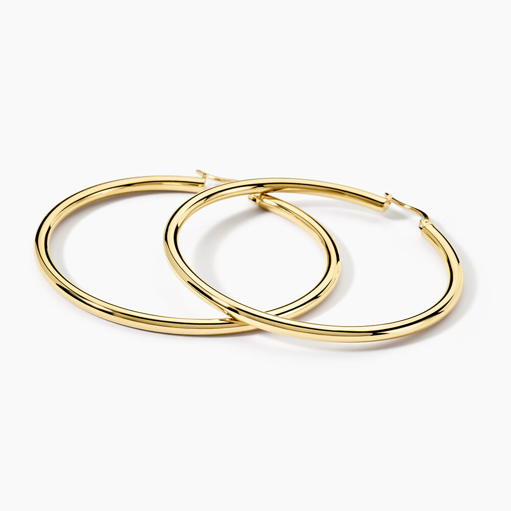 Creoles Mitya Acier Ip Doré - Créoles Femme | Marc Orian