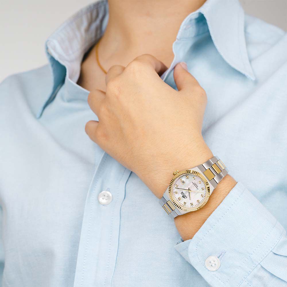 Montre Lotus Freedom Collection Nacre Blanche - Montres classiques Femme | Marc Orian