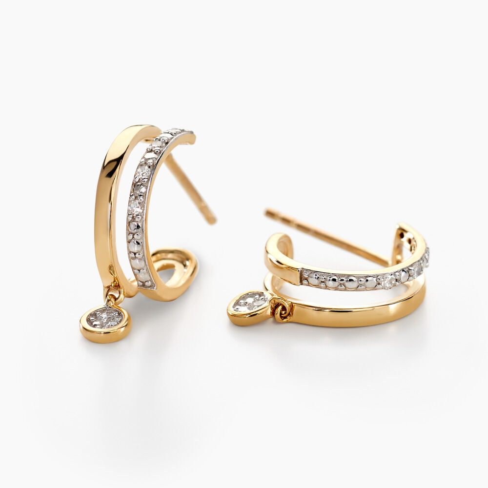 Créoles Jory Or Jaune Diamant -  Femme | Marc Orian