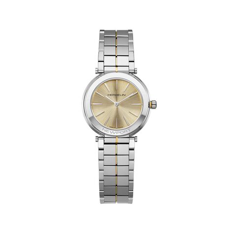 Montre Herbelin Newport Slim Champagne - Montres &eacute;tanches Femme | Marc Orian